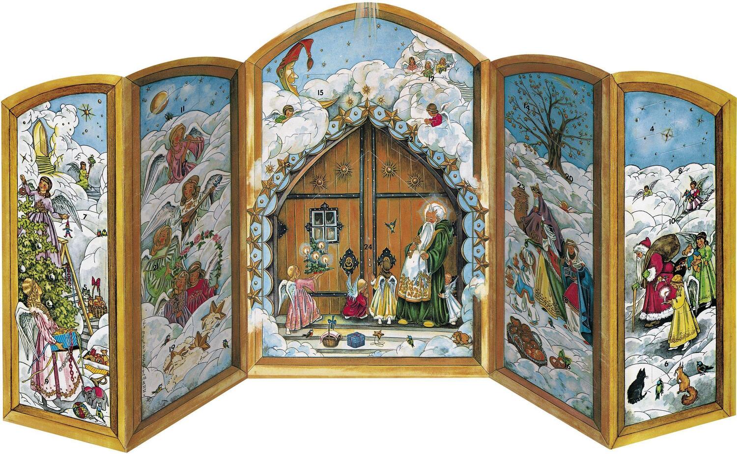 Cover: 9783782799959 | Adventskalender "Weihnachtspforte" | Faltkalender zum Aufstellen