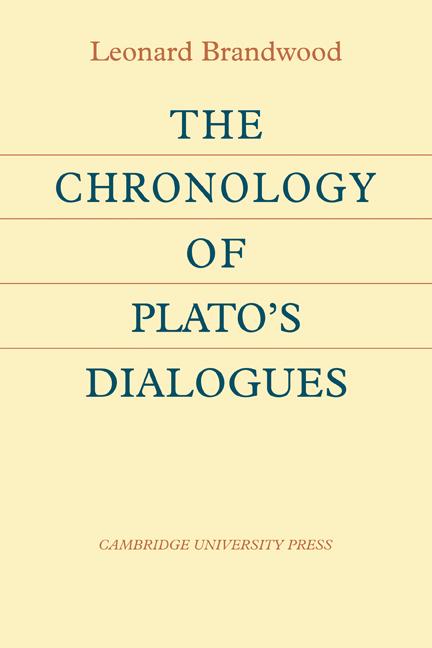 Cover: 9780521106559 | The Chronology of Plato's Dialogues | Leonard Brandwood | Taschenbuch