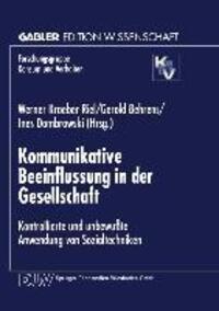 Cover: 9783824466900 | Kommunikative Beeinflussung in der Gesellschaft | Kroeber-Riel (u. a.)