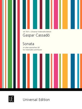 Cover: 9783702407650 | Sonata Nello Stile Antico Spagnolo | Gaspar Cassado | Buch