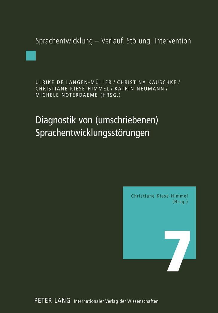 Cover: 9783631623206 | Diagnostik von (umschriebenen) Sprachentwicklungsstörungen | Buch