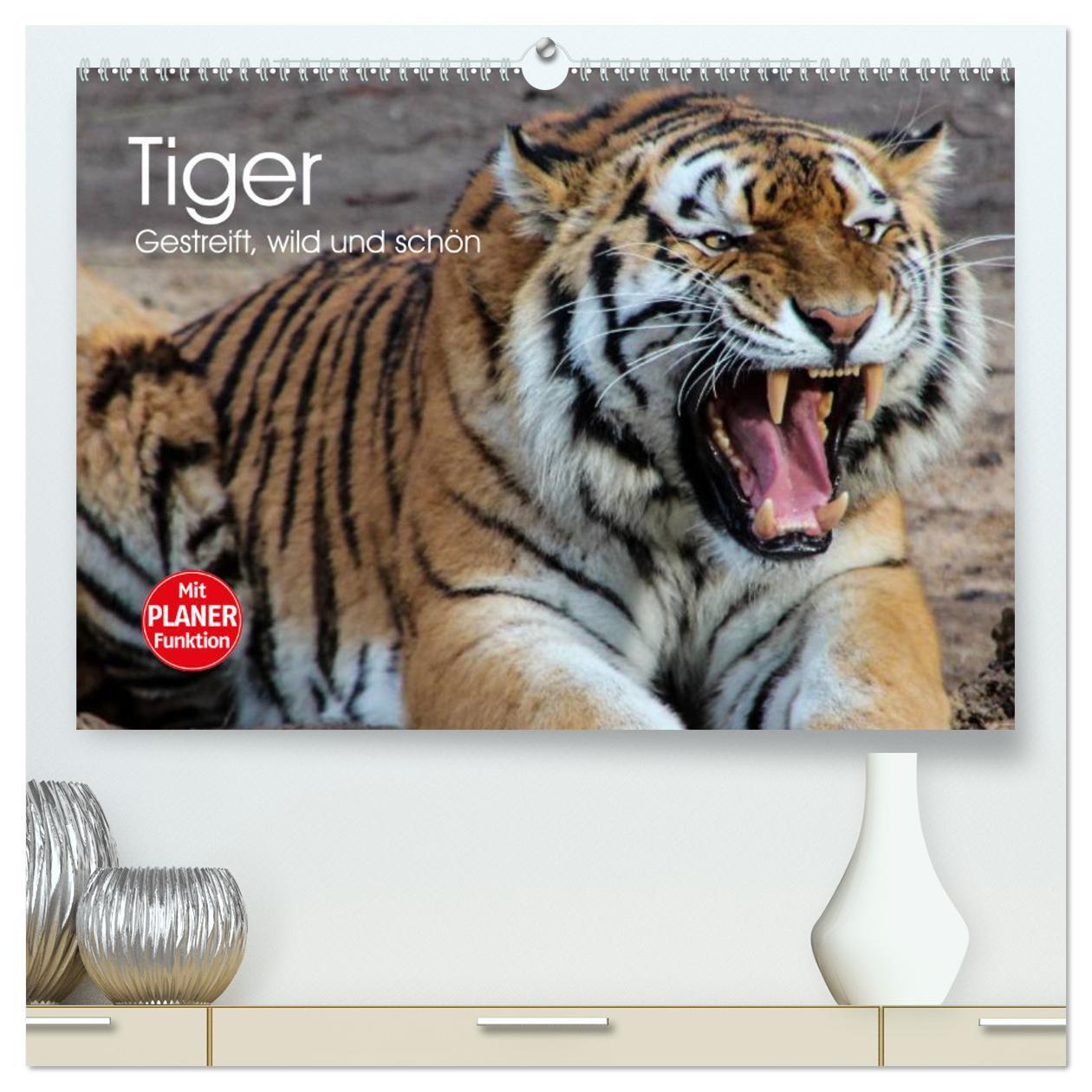 Cover: 9783383278891 | Tiger. Gestreift, wild und schön (hochwertiger Premium Wandkalender...