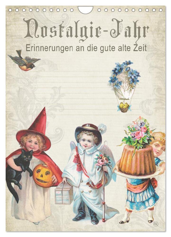 Cover: 9783675766136 | Nostalgie-Jahr, Motive aus alten Poesiealben (Wandkalender 2024 DIN...