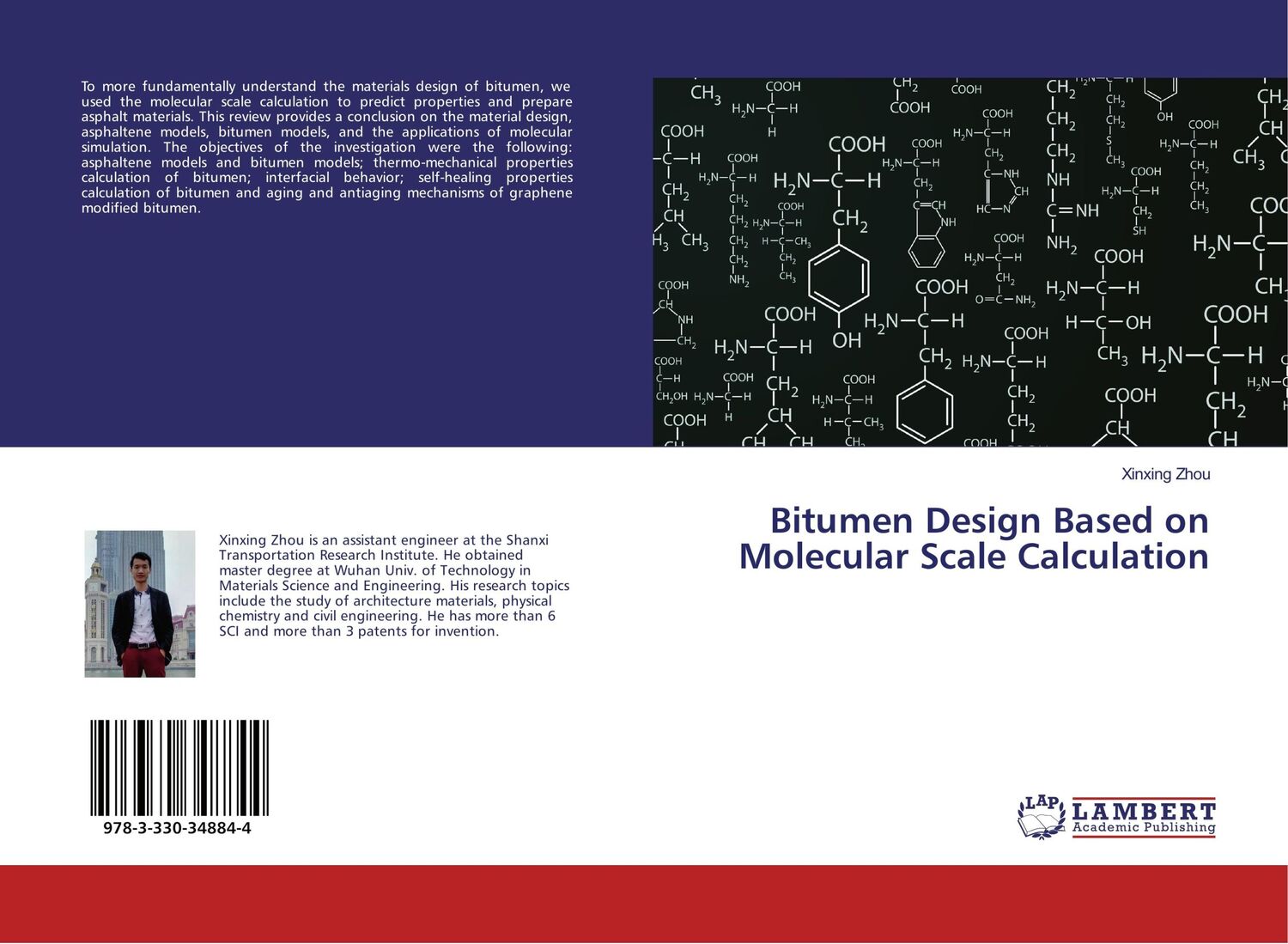 Cover: 9783330348844 | Bitumen Design Based on Molecular Scale Calculation | Xinxing Zhou