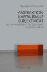 Cover: 9783770543977 | Abstraktion, Kapitalismus, Subjektivität | Sebastian Egenhofer | Buch