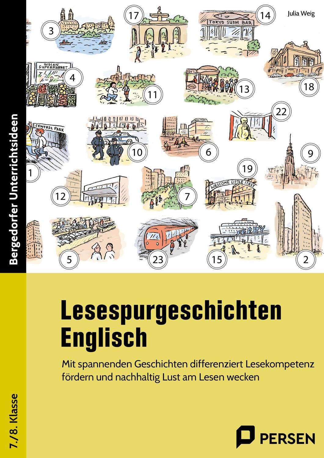 Cover: 9783403209881 | Lesespurgeschichten 7./8. Klasse - Englisch | Julia Weig | Taschenbuch