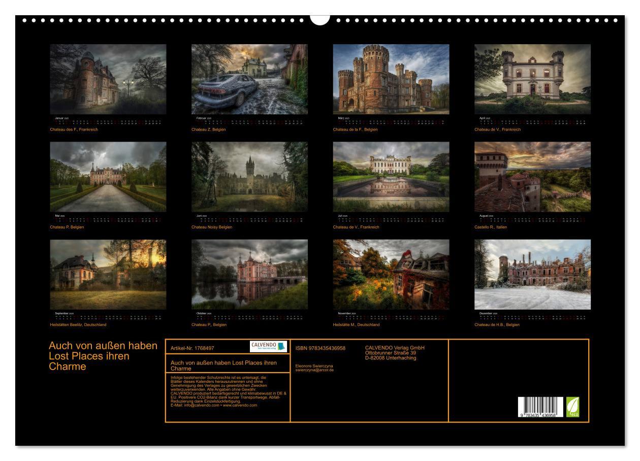 Bild: 9783435436958 | Auch von außen haben Lost Places ihren Charme (Wandkalender 2025...