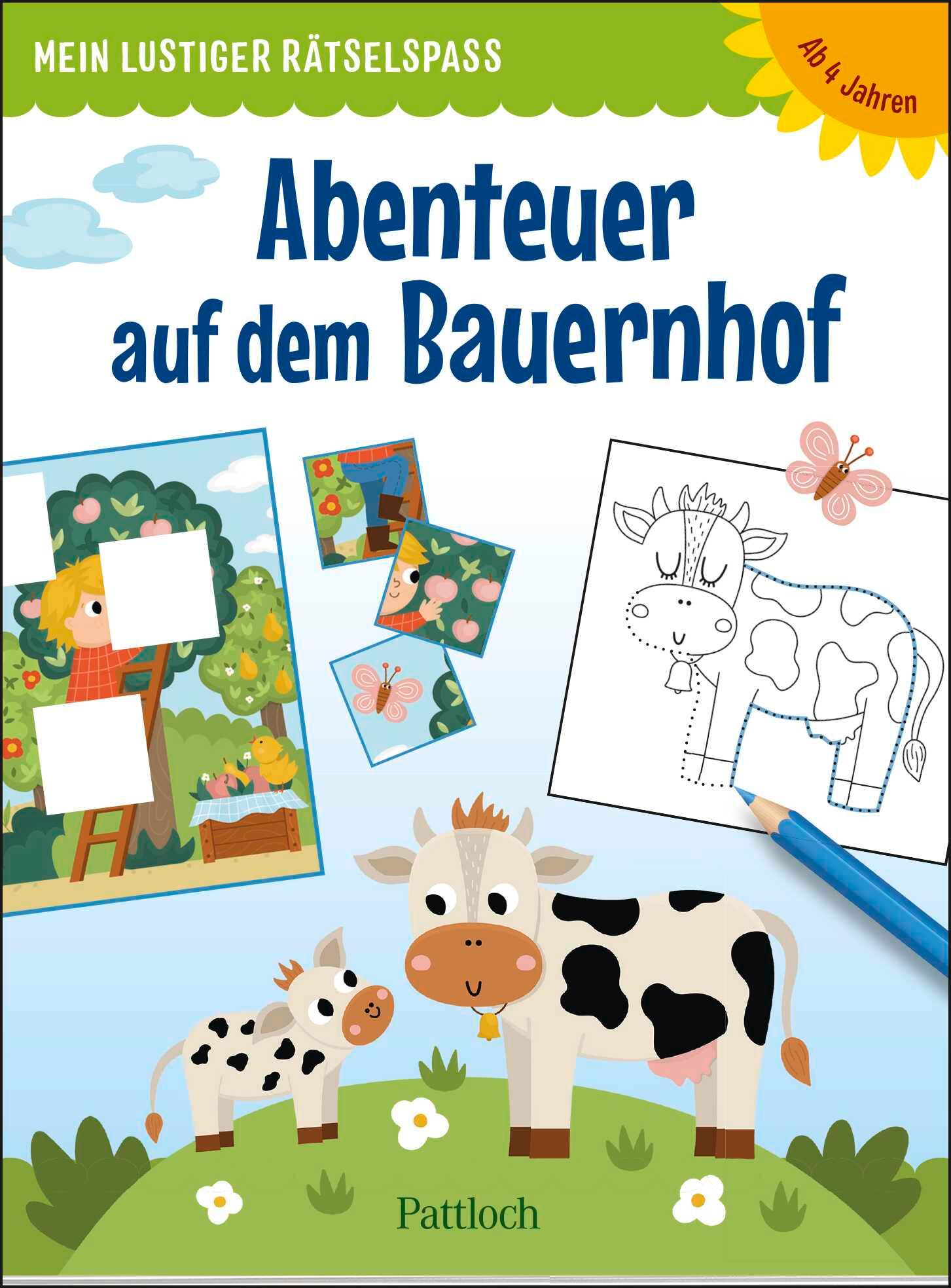 Cover: 9783629012869 | Mein lustiger Rätselspaß - Abenteuer auf dem Bauernhof | Verlag | Buch