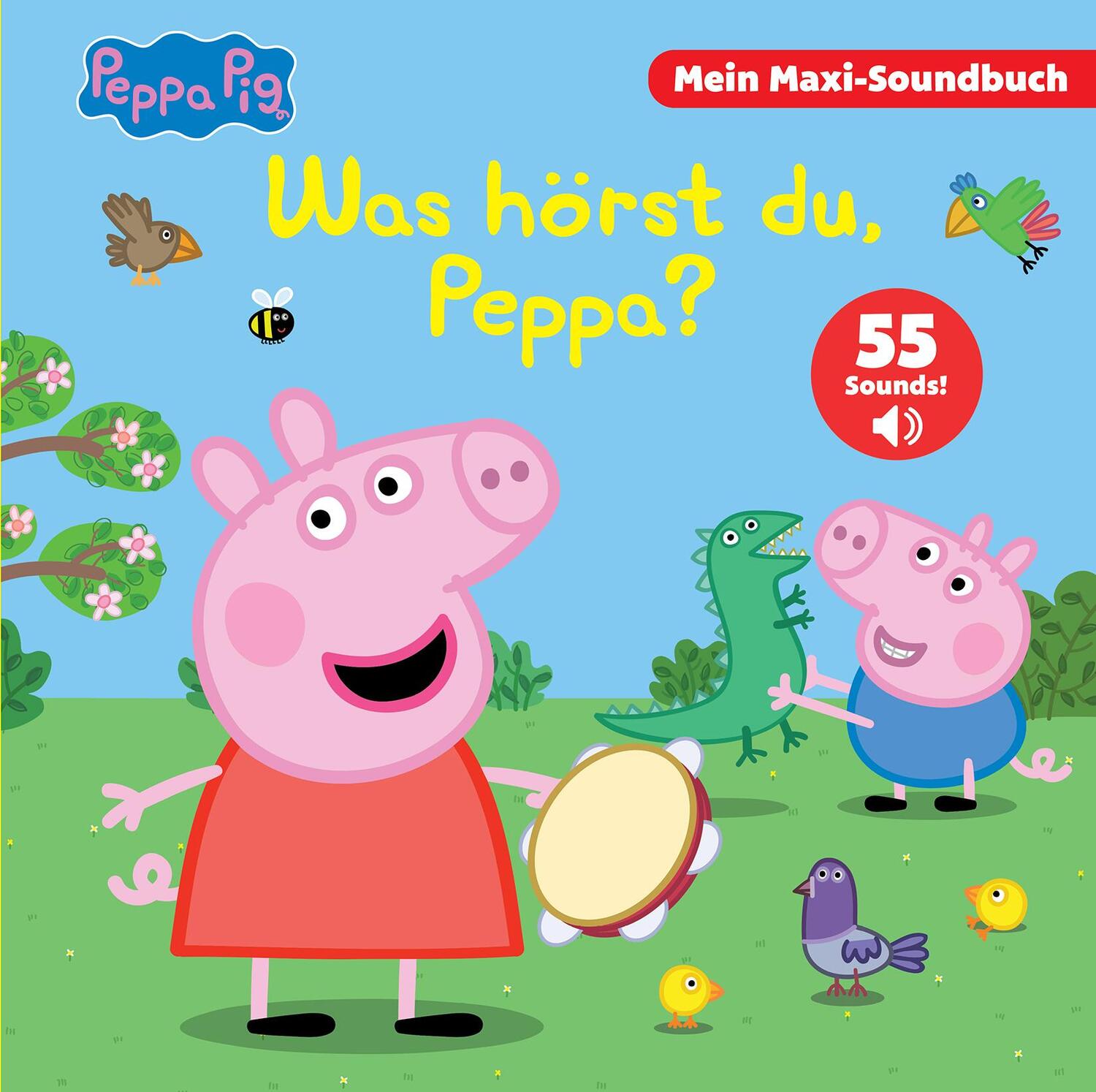 Cover: 9781503773790 | Peppa Pig - Was hörst du, Peppa? - Mein Maxi-Soundbuch - 55 Sounds...