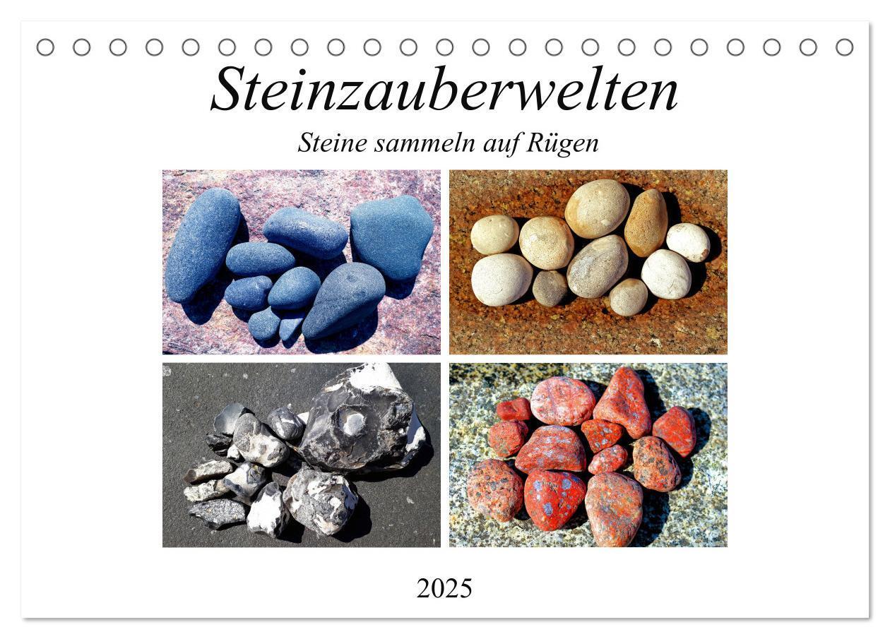 Cover: 9783435293971 | Steinzauberwelten - Steine sammeln auf Rügen (Tischkalender 2025...