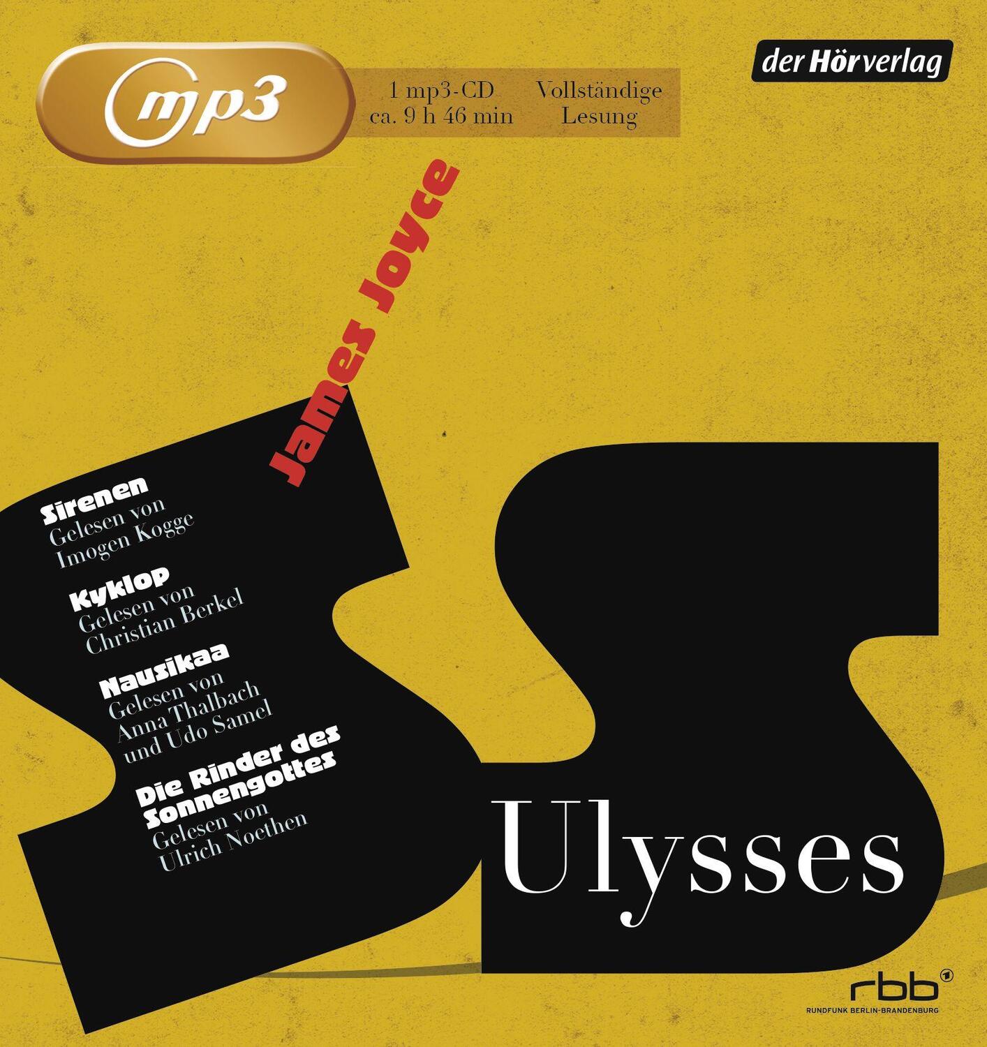 Bild: 9783844509960 | Ulysses | James Joyce | MP3 | 6 | Deutsch | 2013 | Der Hörverlag