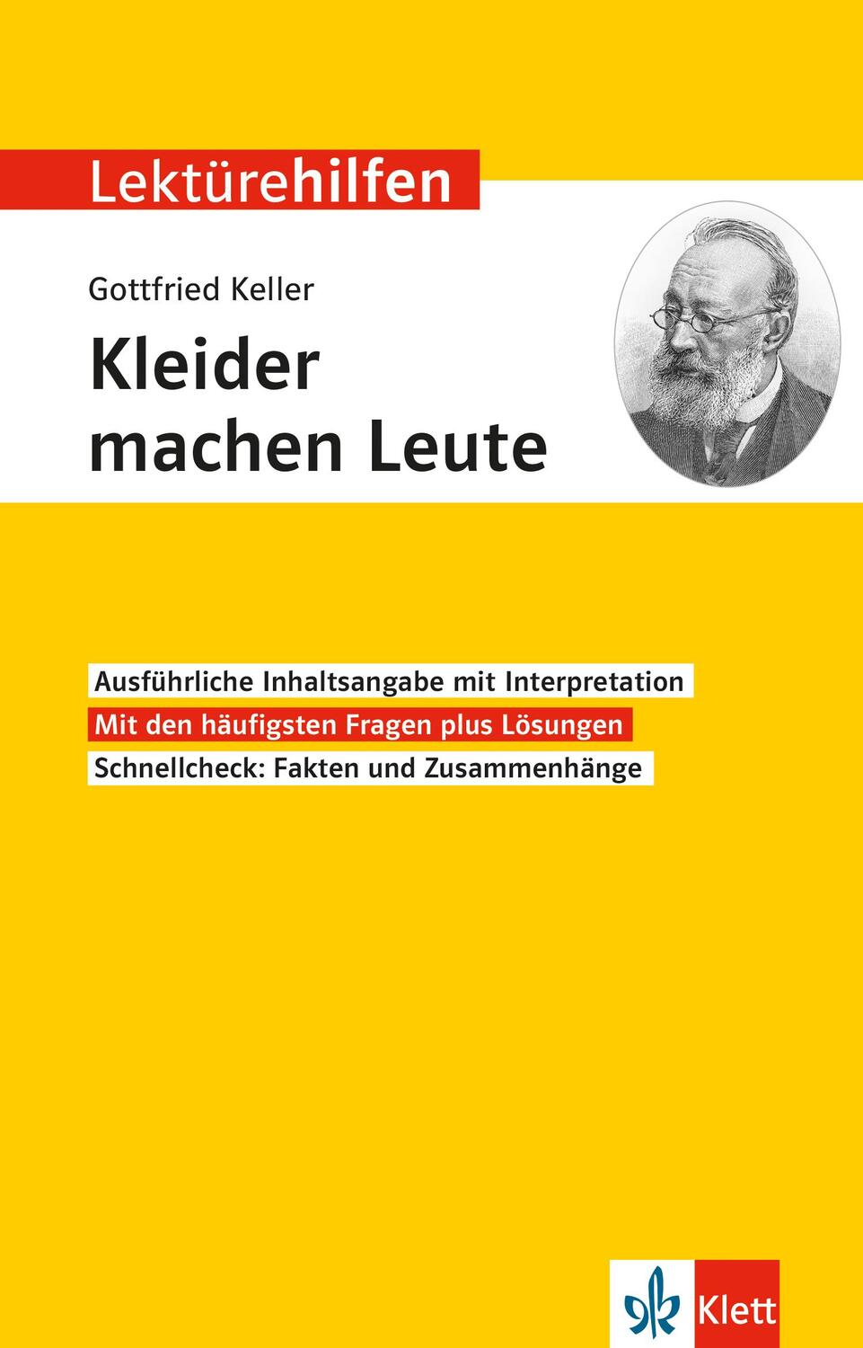 Cover: 9783129231524 | Lektürehilfen Gottfried Keller "Kleider machen Leute" | Taschenbuch