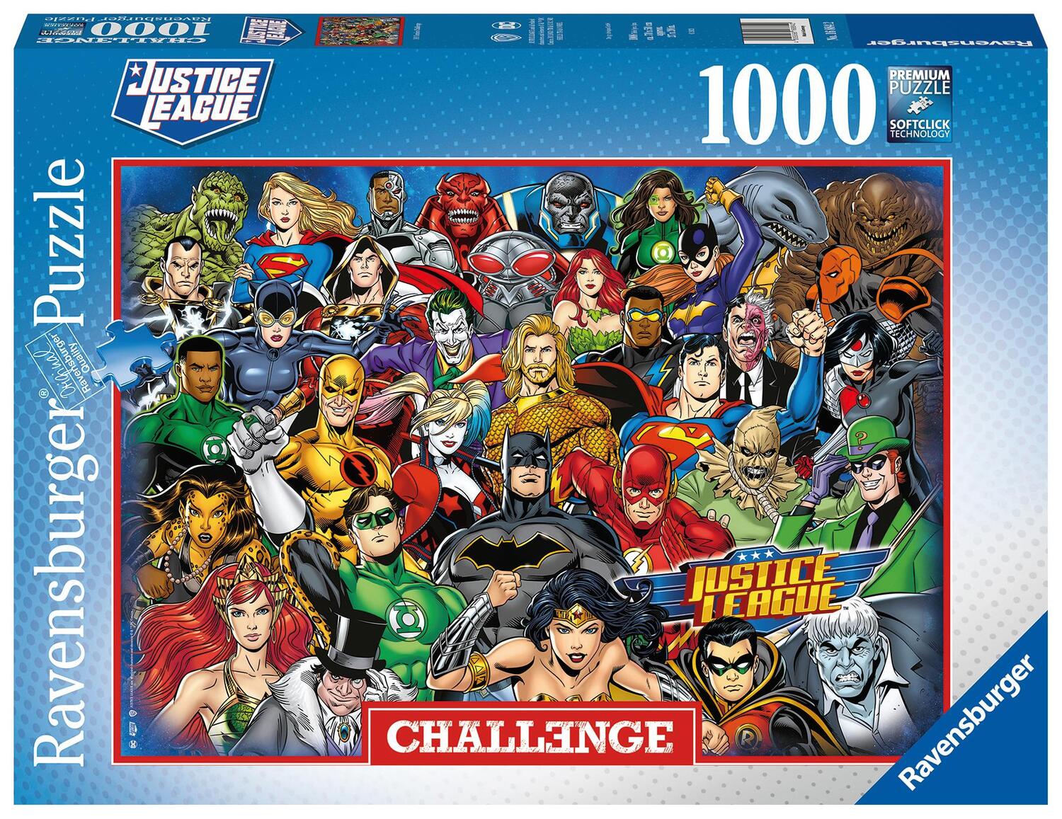 Cover: 4005556168842 | Ravensburger Puzzle 16884 - DC Comics Challenge - 1000 Teile Puzzle...