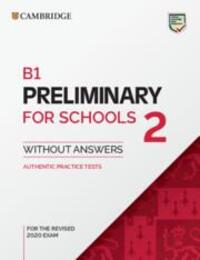 Cover: 9781108995672 | B1 Preliminary for Schools 2 Student's Book without Answers | Buch