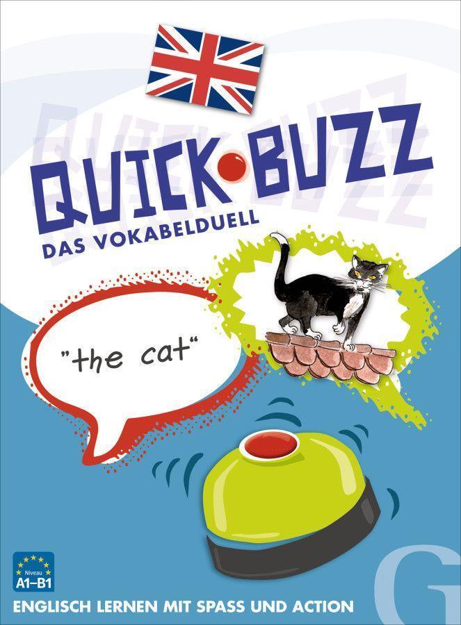 Cover: 9783196895865 | QUICK BUZZ - Das Vokabelduell Englisch | Sprachspiel | Grubbe Media