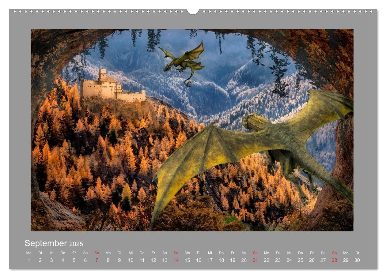 Bild: 9783435092444 | Land der Drachen (Wandkalender 2025 DIN A2 quer), CALVENDO...