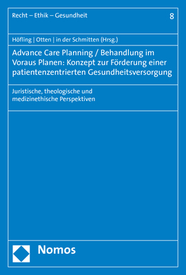 Cover: 9783848748266 | Advance Care Planning / Behandlung im Voraus Planen: Konzept zur...