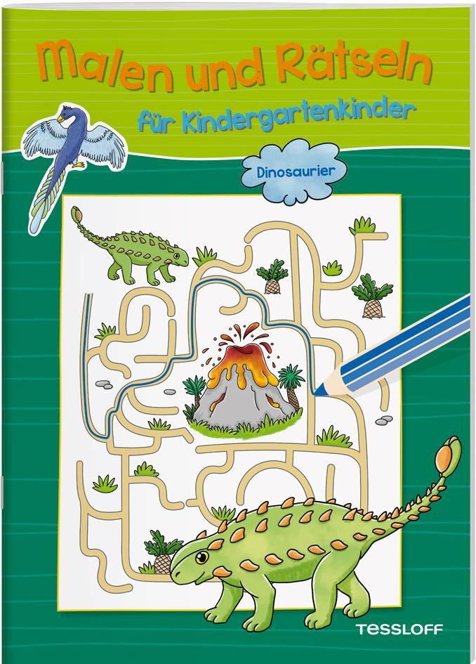 Cover: 9783788645908 | Malen und Rätseln für Kindergartenkinder. Dinosaurier | Broschüre