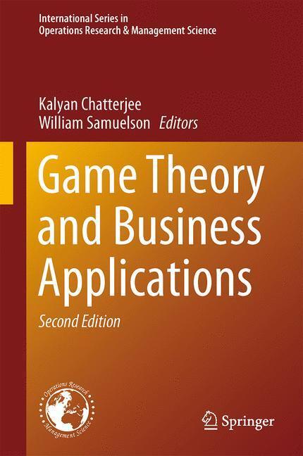 Cover: 9781461470946 | Game Theory and Business Applications | William Samuelson (u. a.) | vi
