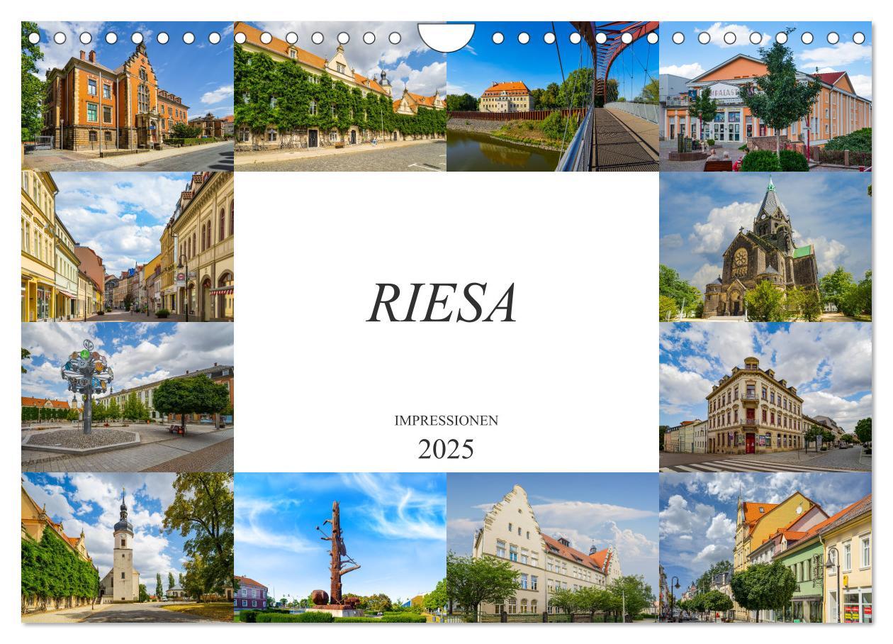 Cover: 9783435292011 | Riesa Impressionen (Wandkalender 2025 DIN A4 quer), CALVENDO...