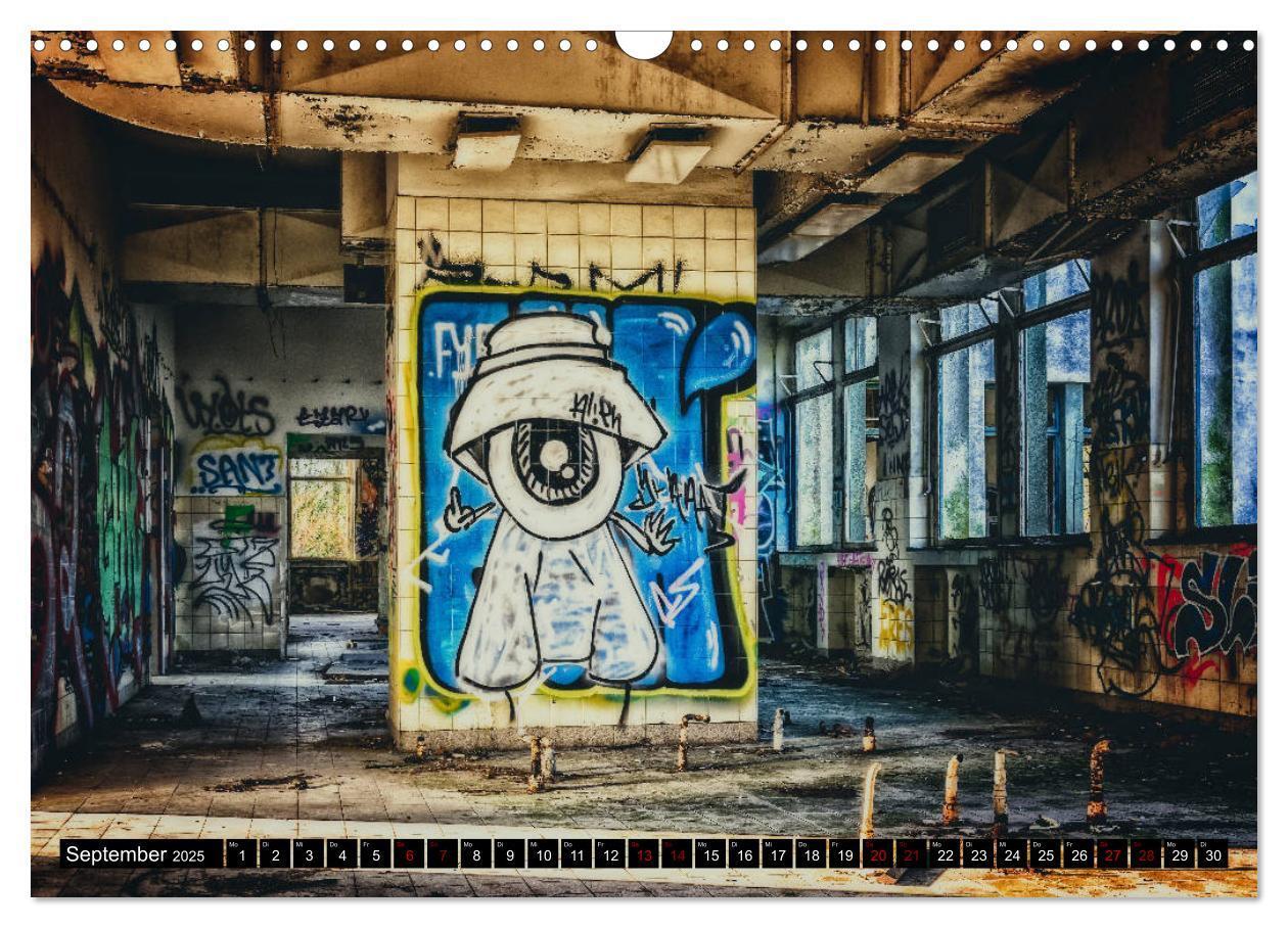 Bild: 9783435311217 | Lost Places Graffiti (Wandkalender 2025 DIN A3 quer), CALVENDO...