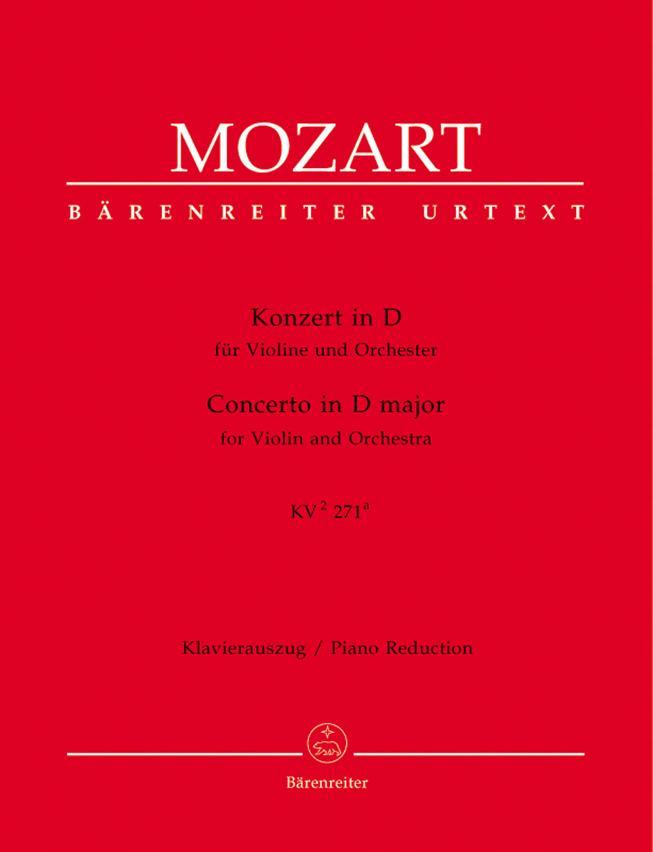 Cover: 9790006524990 | Concerto For Violin In D K.271a | Violine und Klavier | Mozart | Buch