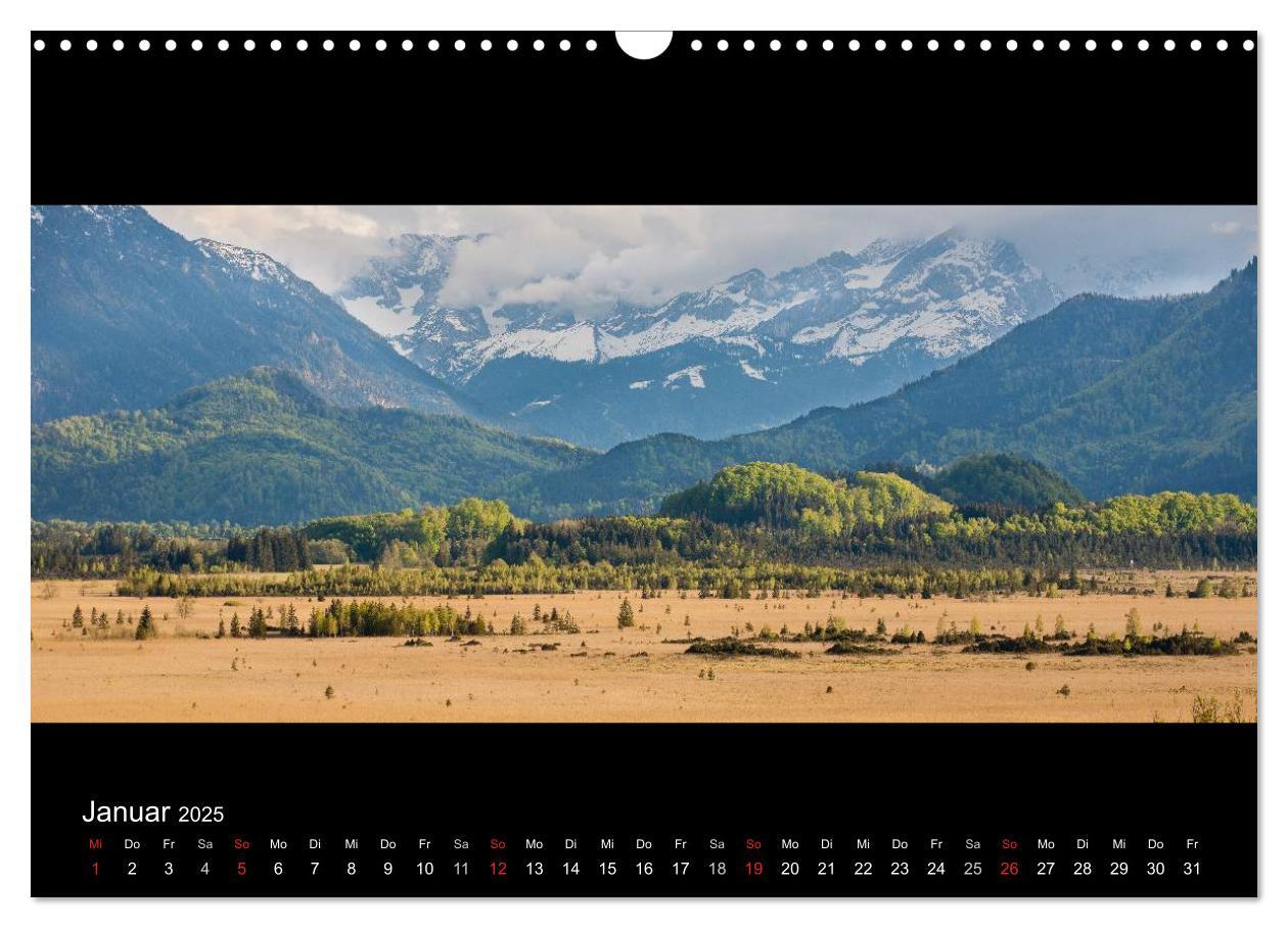 Bild: 9783435752553 | Alpenrand zwischen Isar und Lech (Wandkalender 2025 DIN A3 quer),...