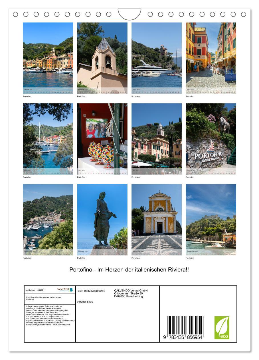 Bild: 9783435856954 | Portofino - Im Herzen der italienischen Riviera!! (Wandkalender...