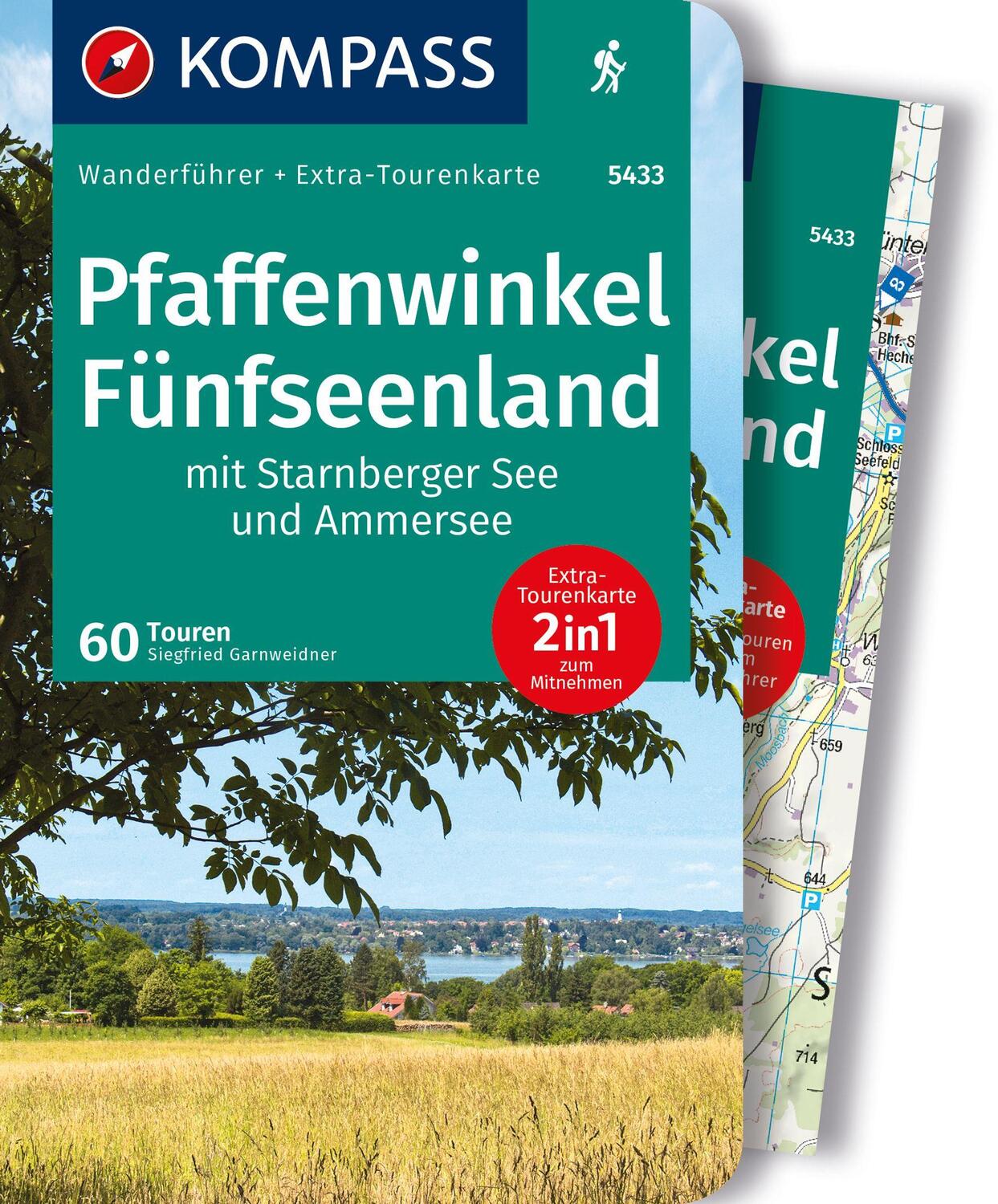 Cover: 9783991217992 | KOMPASS Wanderführer Pfaffenwinkel, Fünfseenland, Starnberger See,...