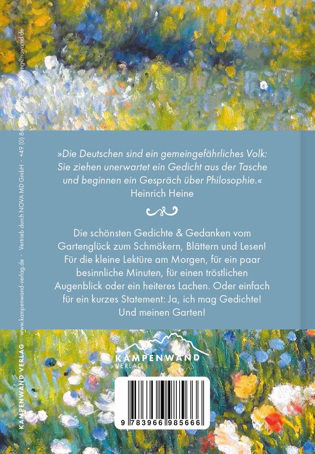 Bild: 9783966985666 | Der Garten ist mein Paradies | Wilhelm Busch (u. a.) | Taschenbuch