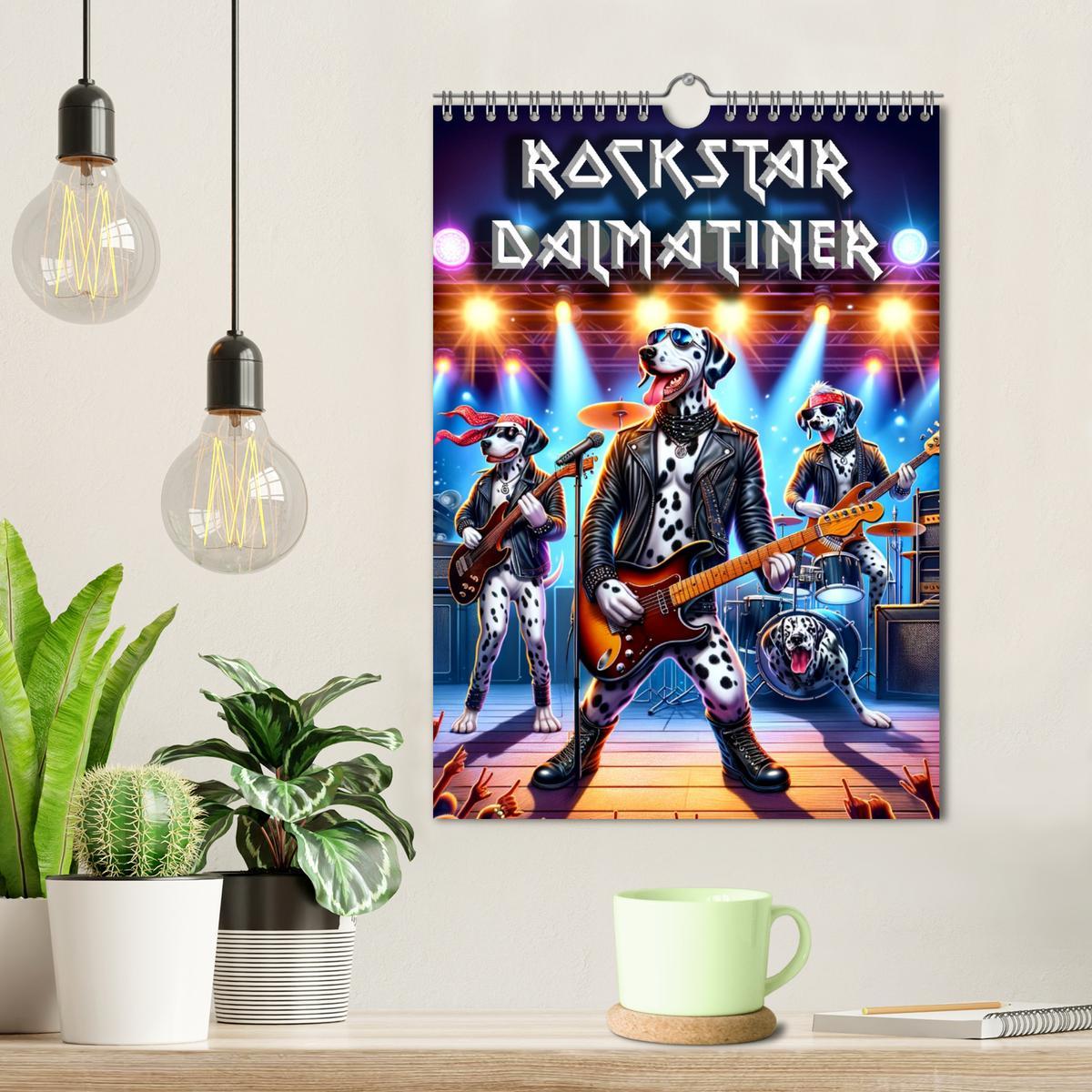 Bild: 9783383764912 | Rockstar Dalmatiner (Wandkalender 2025 DIN A4 hoch), CALVENDO...