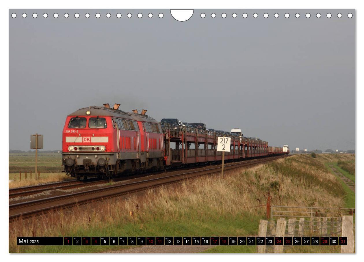 Bild: 9783435426140 | Norddeutsche Eisenbahnen (Wandkalender 2025 DIN A4 quer), CALVENDO...