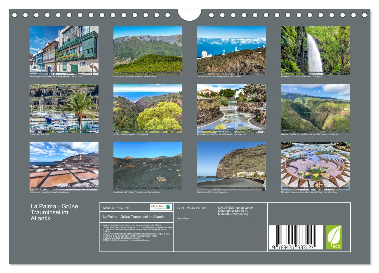 Bild: 9783435333127 | La Palma - Grüne Trauminsel im Atlantik (Wandkalender 2025 DIN A4...