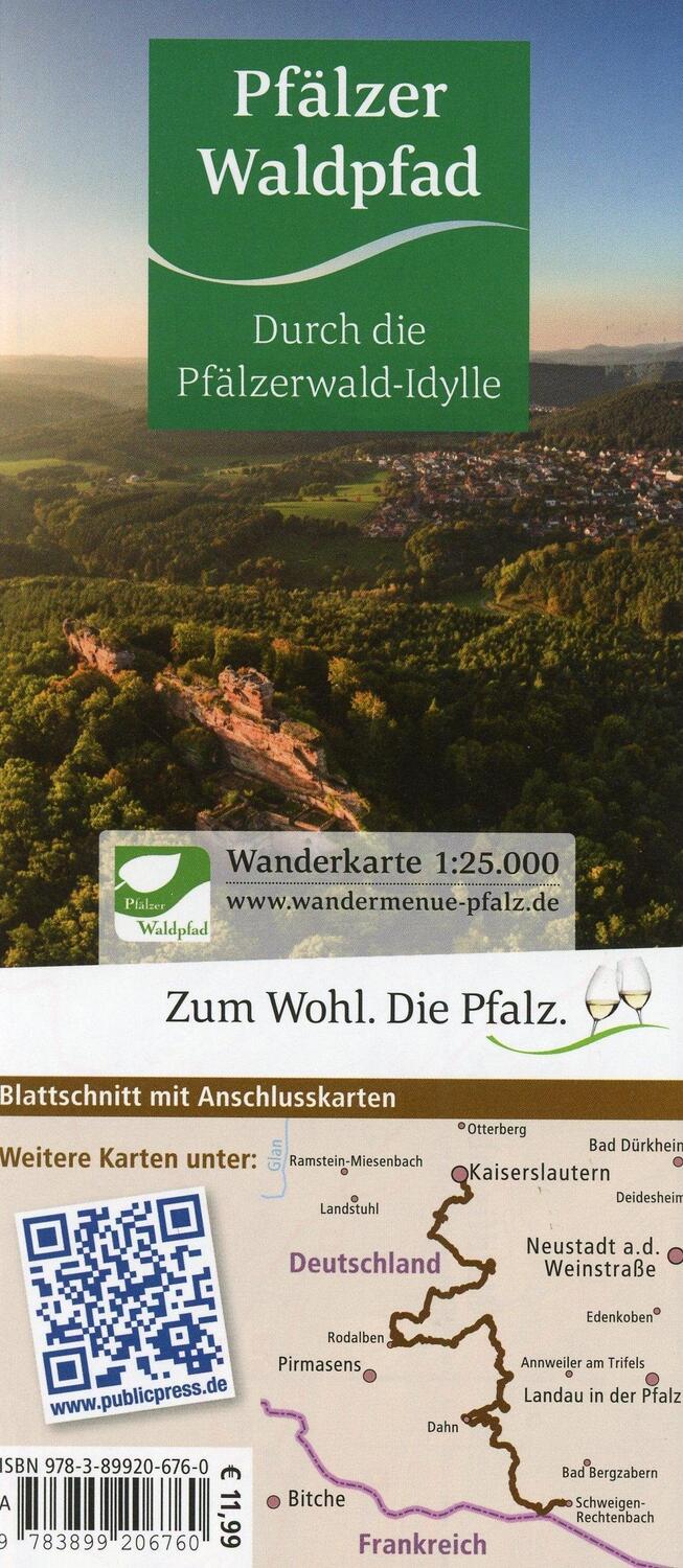 Bild: 9783899206760 | Pfälzer Waldpfad 1 : 25 000 Wanderkarte | (Land-)Karte | Deutsch