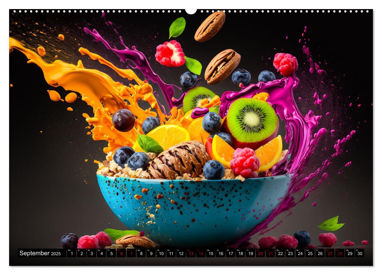 Bild: 9783383905049 | Müsli Frühstück (Wandkalender 2025 DIN A2 quer), CALVENDO...