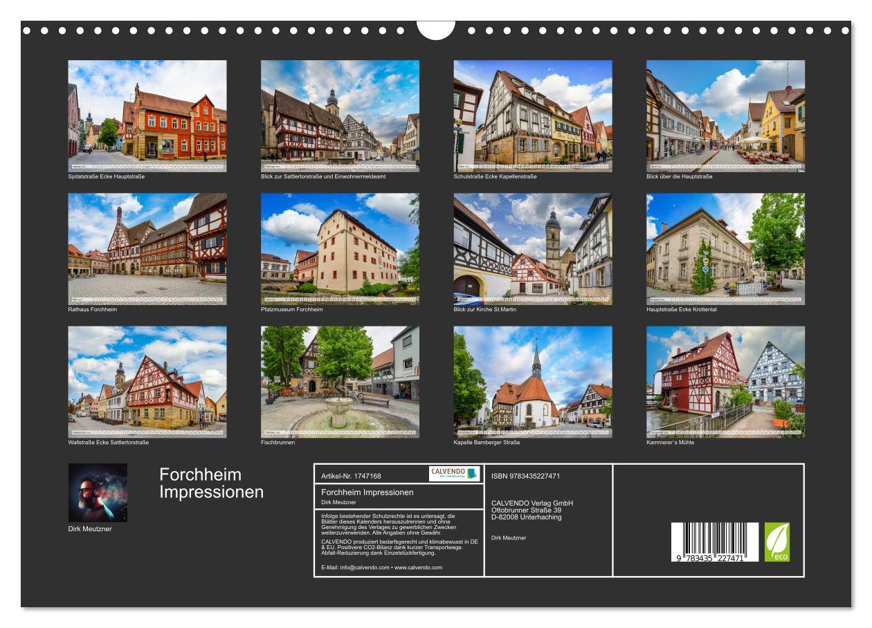 Bild: 9783435227471 | Forchheim Impressionen (Wandkalender 2025 DIN A3 quer), CALVENDO...