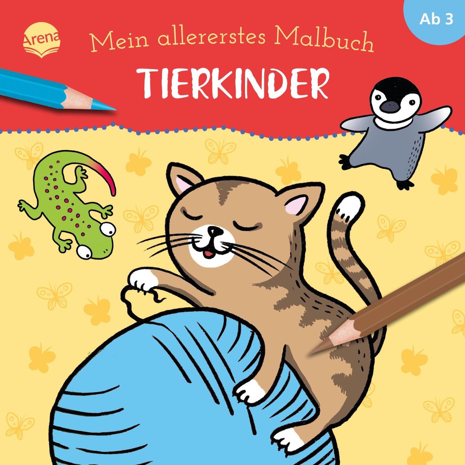 Cover: 9783401715162 | Mein allererstes Malbuch. Tierkinder | Taschenbuch | Arena Malstudio