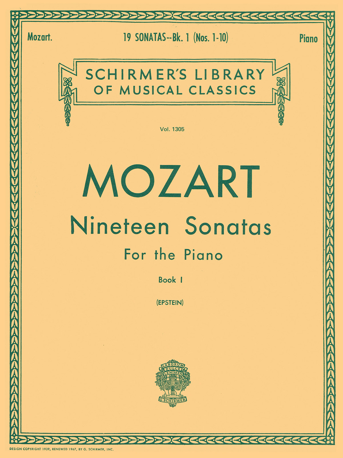 Cover: 73999585902 | 19 Sonatas - Book 1 | Wolfgang Amadeus Mozart | Piano Collection