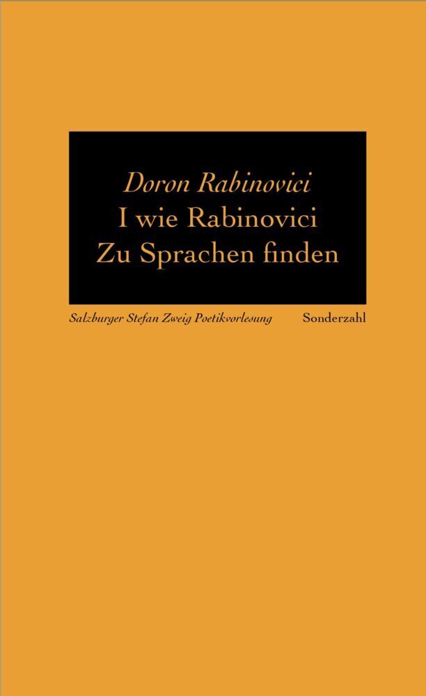 Cover: 9783854495246 | I wie Rabinovici. Zu Sprachen finden | Doron Rabinovici | Buch | 2019