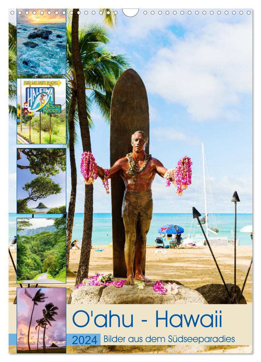 Cover: 9783675447813 | O'ahu - Hawaii, Bilder aus dem Südseeparadies (Wandkalender 2024...