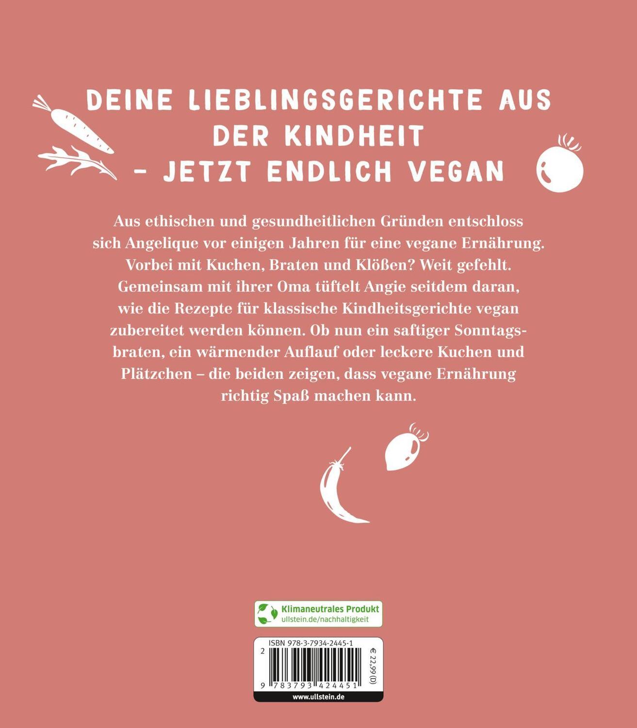 Rückseite: 9783793424451 | Omi, ich bin jetzt vegan! | Angelique Vochezer | Taschenbuch | Deutsch