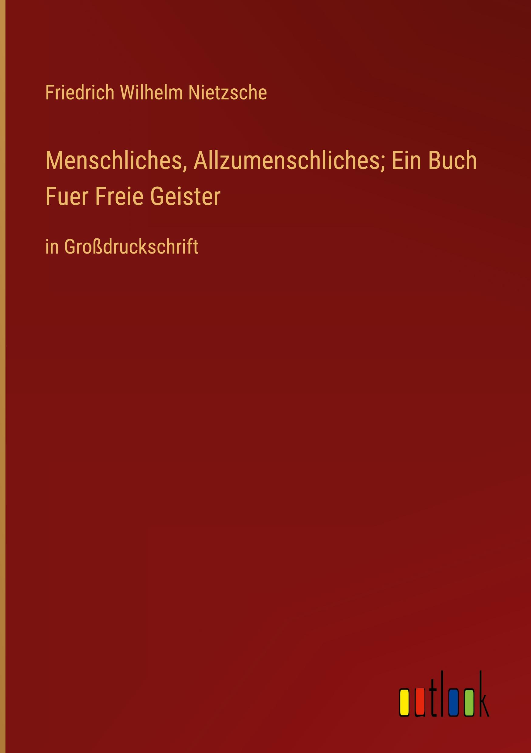 Cover: 9783368363918 | Menschliches, Allzumenschliches; Ein Buch Fuer Freie Geister | Buch