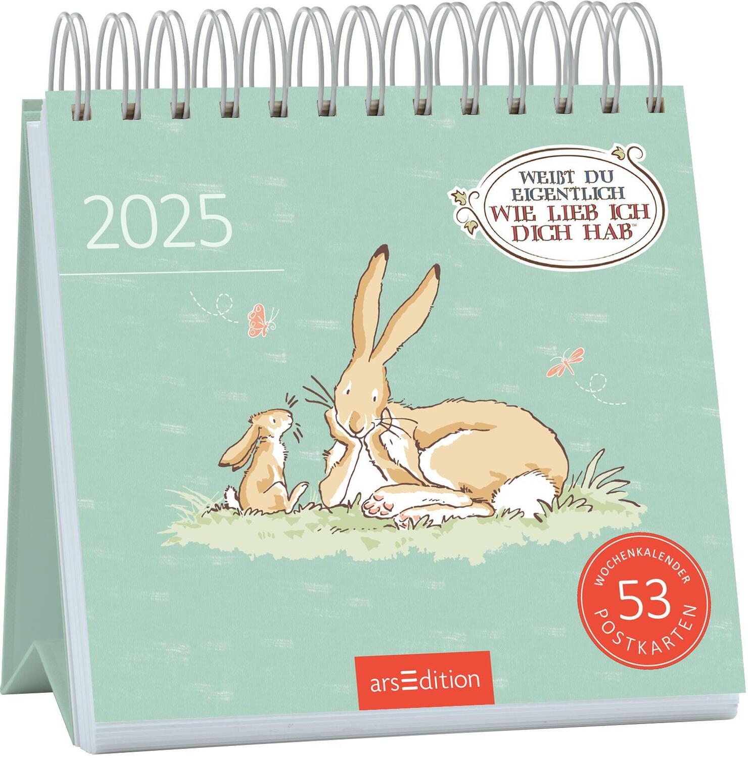 Cover: 4014489132820 | Postkartenkalender Weißt du eigentlich, wie lieb ich dich hab? 2025