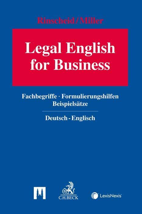 Cover: 9783406739248 | Legal English for Business | Martin Rinscheid (u. a.) | Buch | Leinen