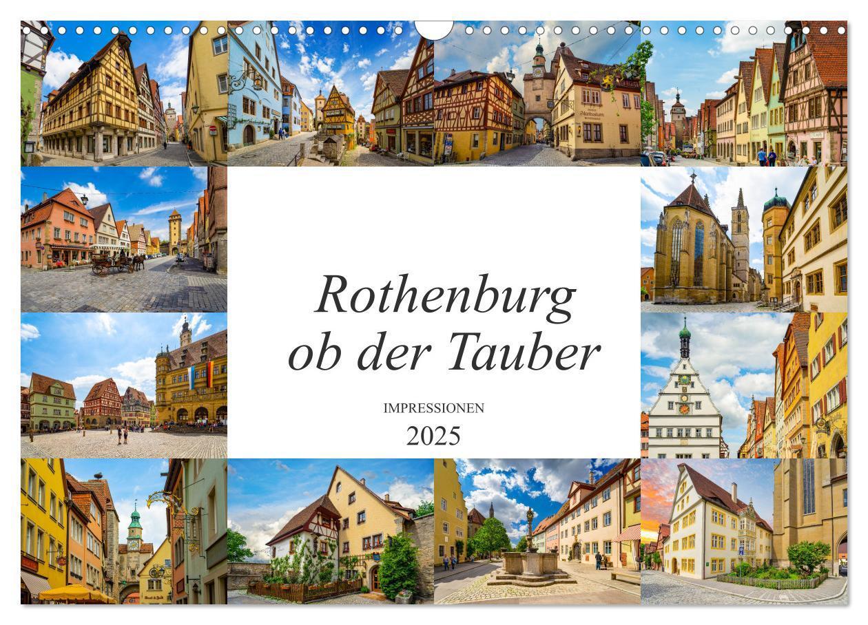 Cover: 9783435229444 | Rothenburg ob der Tauber Impressionen (Wandkalender 2025 DIN A3...