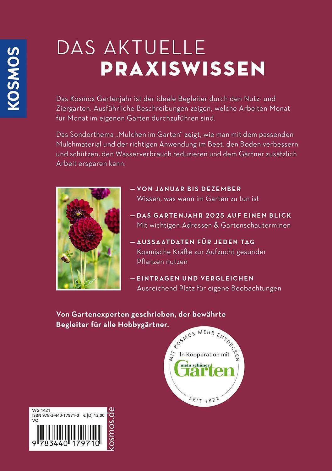 Bild: 9783440179710 | Kosmos Gartenjahr 2025 | Karen Meyer-Rebentisch | Taschenbuch | 192 S.