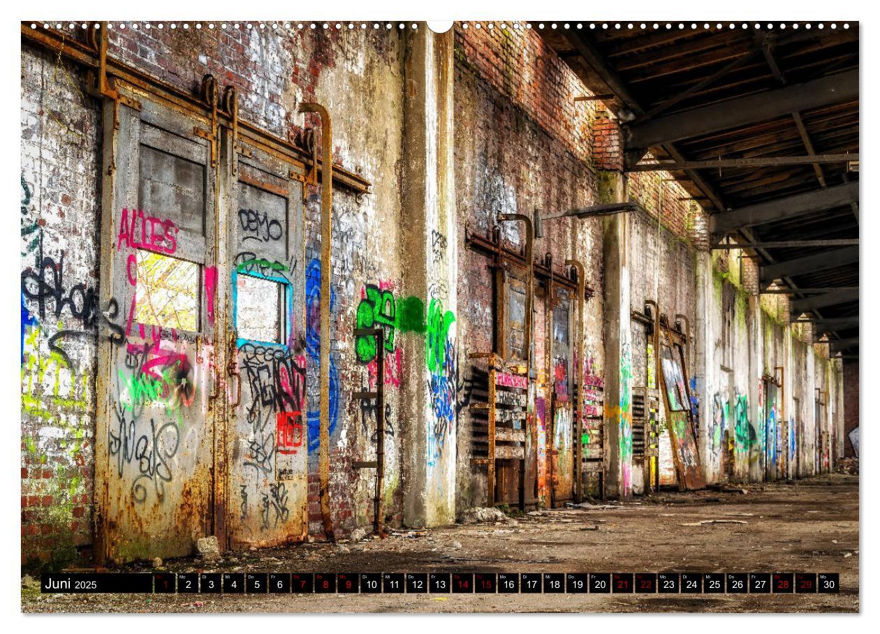 Bild: 9783435309924 | Lost Places Graffiti (Wandkalender 2025 DIN A2 quer), CALVENDO...