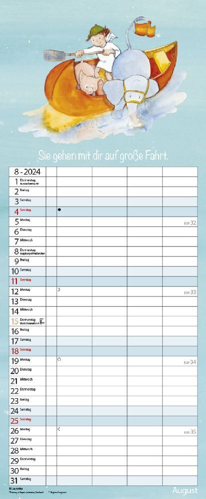 Bild: 9783731869702 | Familientimer Schutzengel 2024 | Korsch Verlag | Kalender | 14 S.
