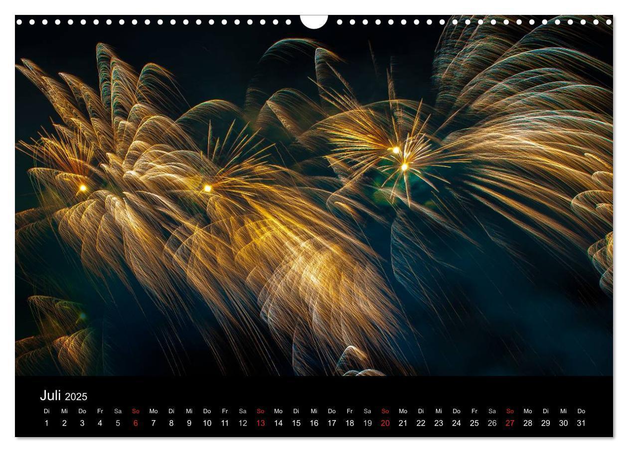 Bild: 9783435837595 | Das Feuerwerk (Wandkalender 2025 DIN A3 quer), CALVENDO Monatskalender