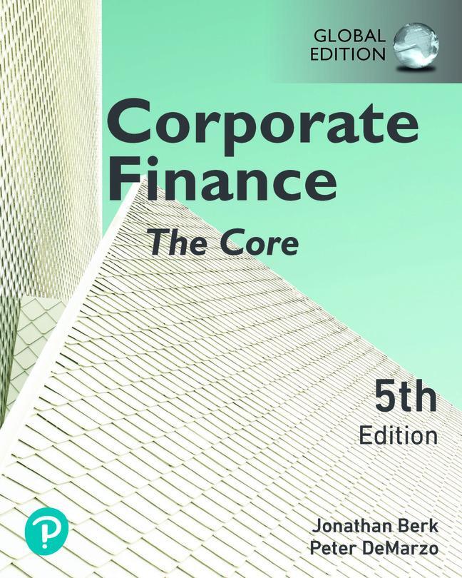 Cover: 9781292431611 | Corporate Finance: The Core, Global Edition | Jonathan Berk (u. a.)